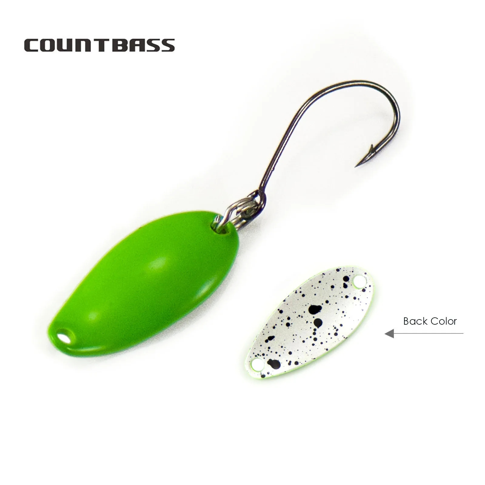 Fishing Hook Size - ملعقة سمك السلمون المرقط مع خطاف
