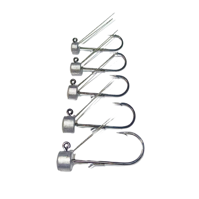Fishing Hook Offset - 10 قطعة * الصيد الفطر شكل