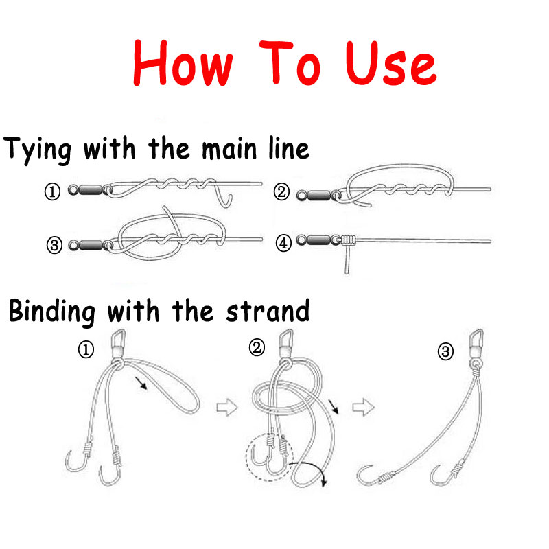 موصل خطاف دوار ، حلقة مزدوجة ص - مراجعة Fishing Hook Size وسعره